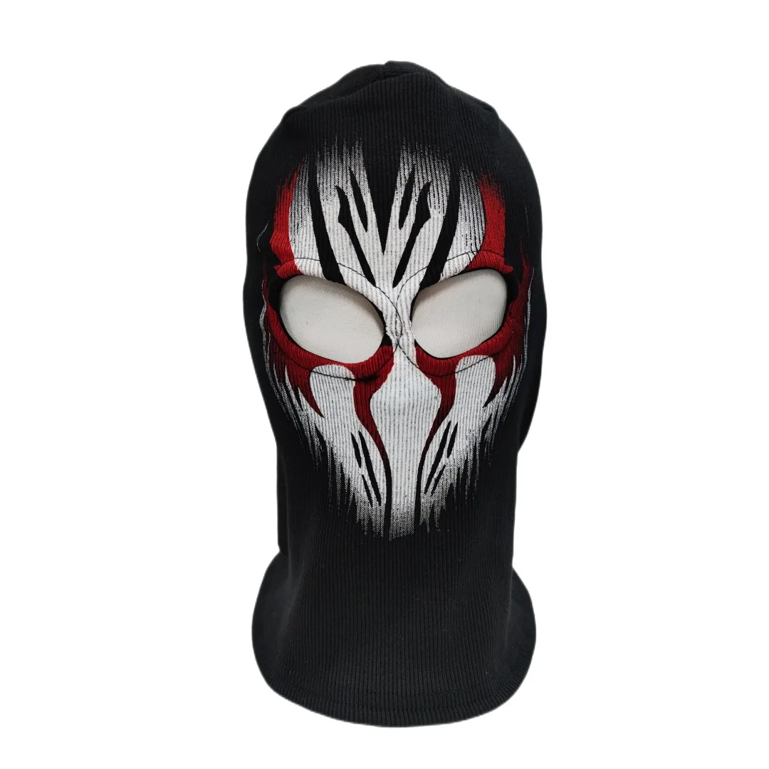 Sturmhaube Gesichts maske für Männer Frauen Voll gesichts maske Kapuze taktische Schnee Motorrad Radfahren Laufen gestrickte Mütze Pullover – Detail 5