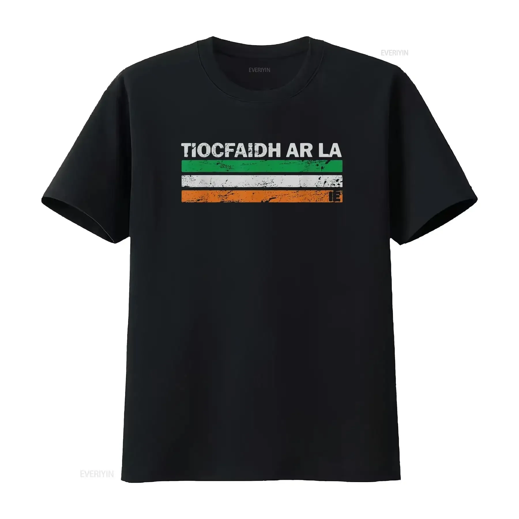 Tiocfaidh Ar La Ireland Flag Irish Pride T Shirt vintage Washed Breathable graphic Slightly Stretched homme Comfortable