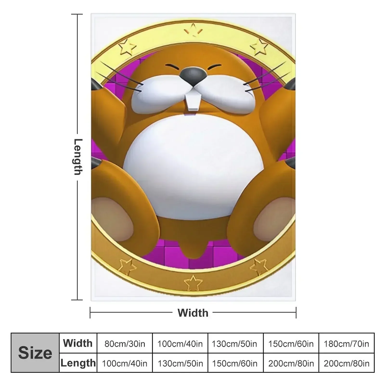 Monty Mole Throw Blanket couch cozy soft plush fuzzy picnic outdoor blanket