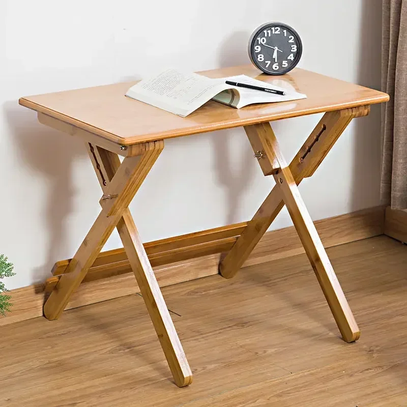 

Nordic Foldable Table Study Table Writing Tables Student Bedroom Dormitory Household Computer Desks Gaming Desk Bamboo Furniture