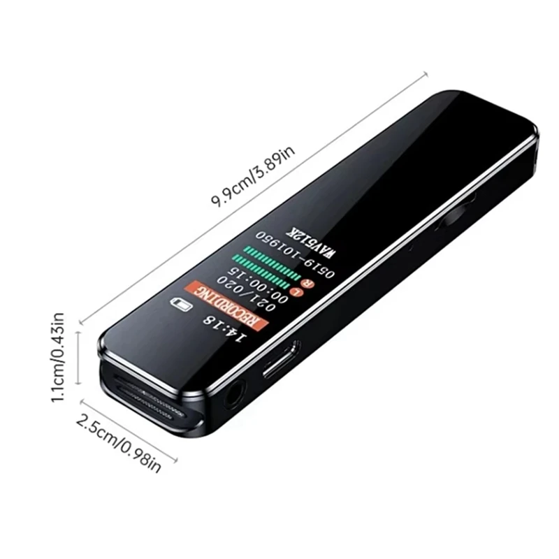 Digital Voice Recorder Pen Portable MP3 Player Audio Recorder With 512Kbps Recording Work Interviews-AU47