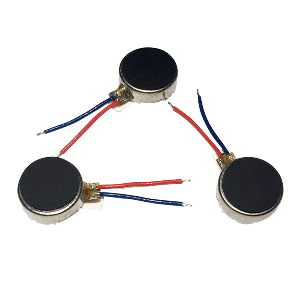 20pcs 1027 Phone Vibration Motor 3.0V DC Miniature Flat Button Vibration Motor For Electric Toothbrushes Drones Robots