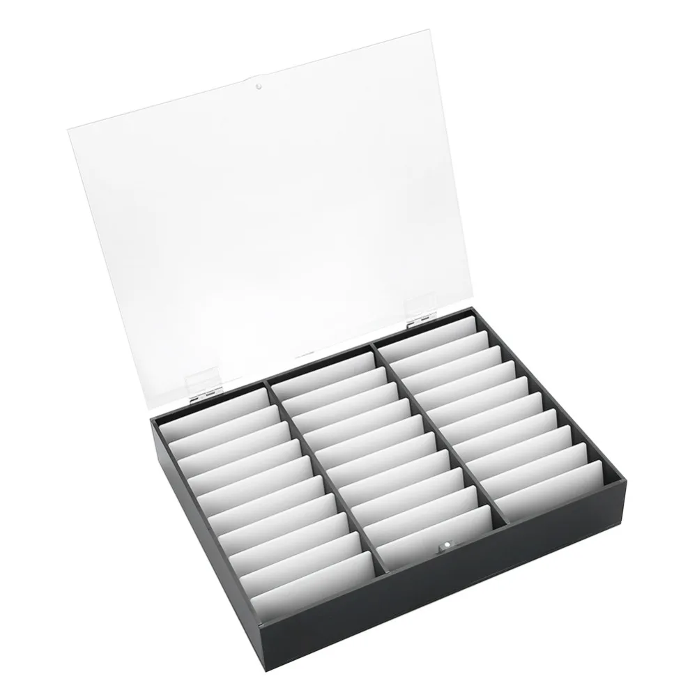 Empty Container Nail Art Storage Box Multiple Slots Decoration Container Fake Nail Display Case Press On Nails Box Store Display