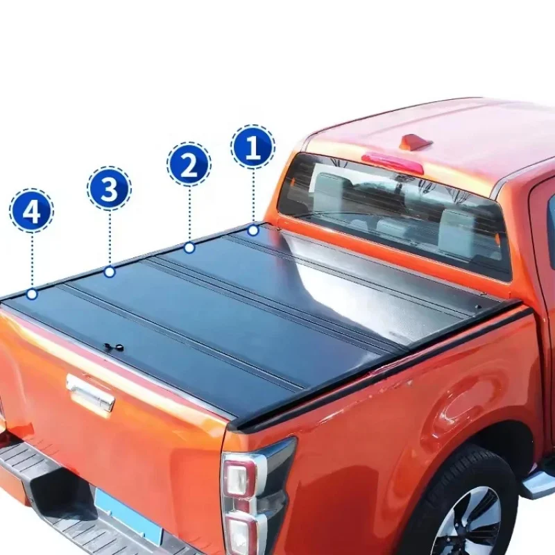 

Hard Aluminum Truck Bed Cover for Pickup, Universal Compatible Tonneau Cover Waterproof Exterior Parts