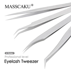 MASSCAKU Eyelashes Tweezers Eyebrow Hair Removal Tweezers False Eyelash Applicator Tool Lashes Grafting Tweezer Wholesalers