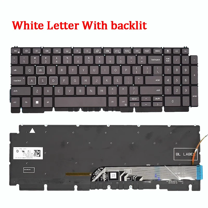 New ORIGINAL Laptop Keyboard For DELL G15 Ryzen Edition G15 5510 5511 5515 5520 5530