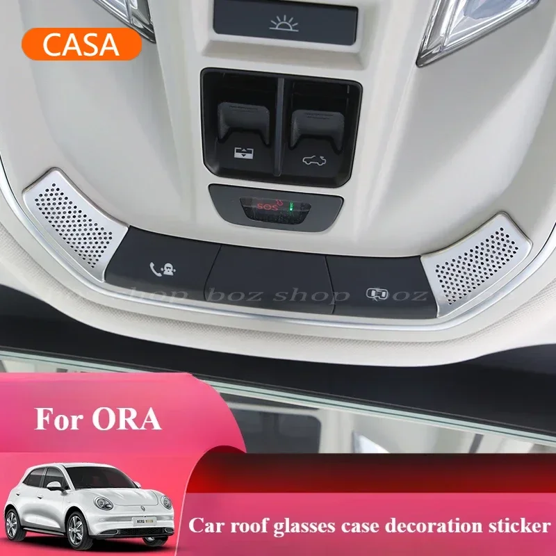 ORA 03 07 için Çatı Okuma Işığı Gözlük Durumda dekoratif sticker Modifiye Özel Okuma Işığı Araba İç Aksesuarları