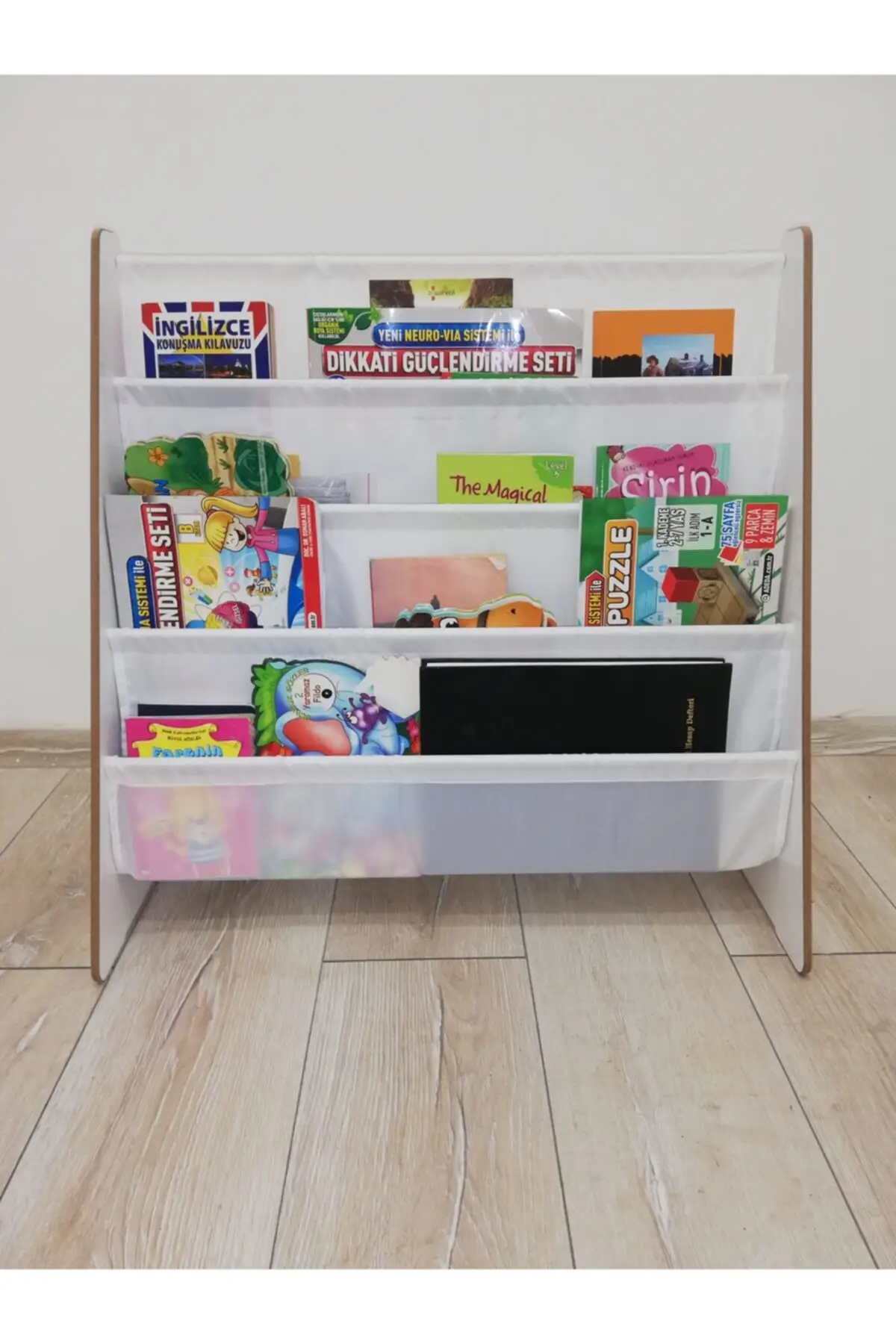 Children Bookshelf Bookcase Wood Material Bookshelf Children's Books Natural Bookshelf 60 cm Kids Room Library Baby Room High quality Kids Room Library White Bookshelf Furniture Modern 2021