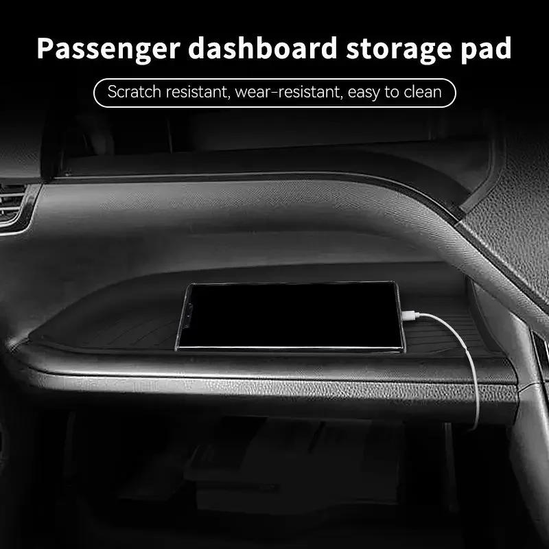 For Toyota Voxy/ NOAH 80 2014-2021 Car Co Pilot Silicone Storage Pad Anti Slip And Heat-resistant Car Interior Decoration Tray 5