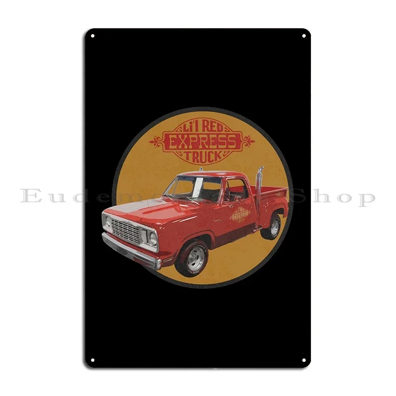 Lil Red Express Truck T Shirtlil Red Express 1978 Metal Plaque Poster Kitchen Design Customize Wall Decor Designing