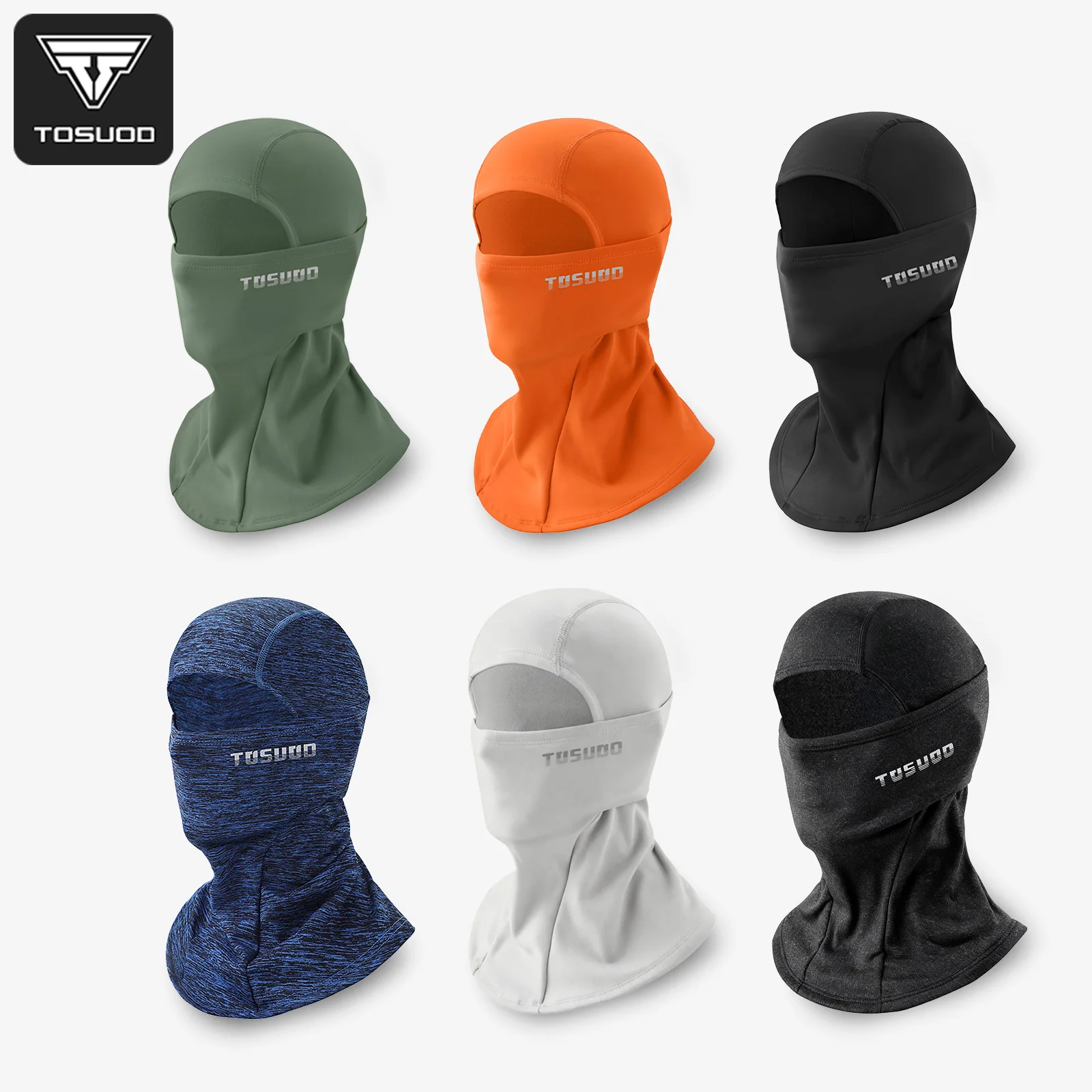 TOSUOD Herbst- und Winter-Radsport-Skimaske Motorrad-Vollgesichtsmaske mit Samt, Winddichte Gesichtsmaske, Warmer Schal für Männer und Frauen