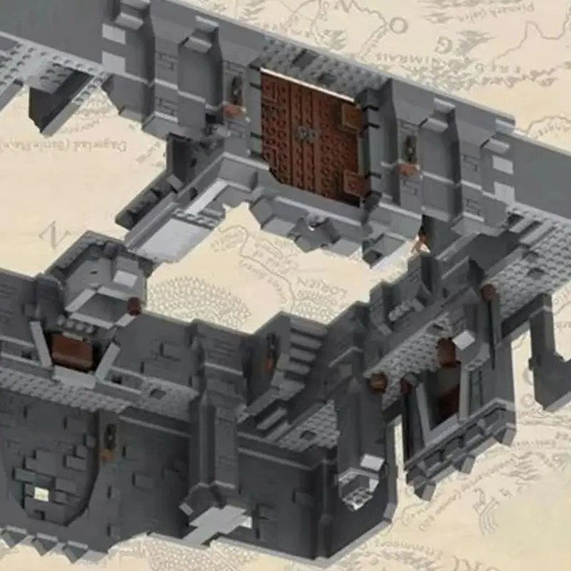 

MOC Building Blocks Rings Movie Series Scene UCS Tomb Model DIY Assembly Bricks Mausoleum Architecture Toys Collection Gifts