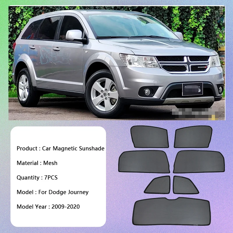 Magnetic Sunshade For Dodge Journey 2009 2010 2011 2012 2013 2014 2015 2016 2017 2018 2019 2020 UV Protection Visor Privacy Auto