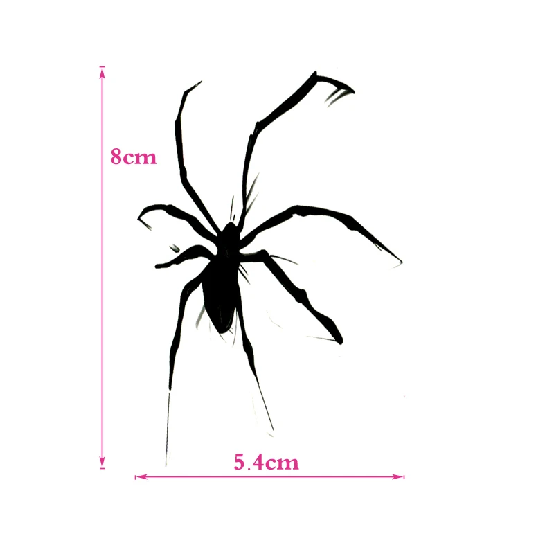 Black Spider Waterproof Temporary Tattoos Men henna Tattoo Beauty Sleeve Tatoo sticker Tatuagem tatuajes temporales hombre