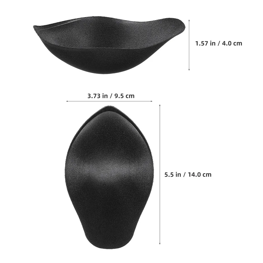 4pcs 3D Swim Trunks For Men Black Padded Bulge Enhancing Underwear Cup U-Shape Pouch Foam Support Swimwear Briefs image 3