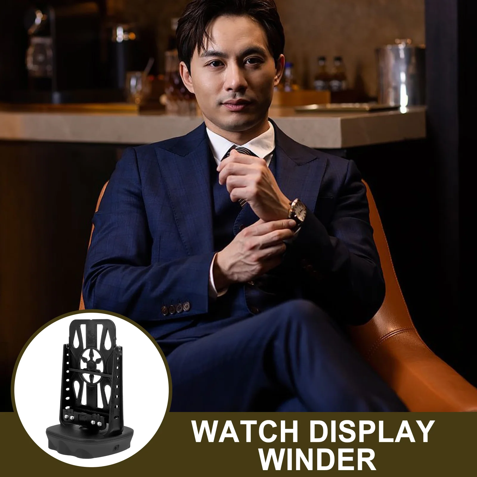 Watch Shaker Winder Tabletop Winding Tool Zinc Alloy Automatic Single Mechanical Accessory Self-winding