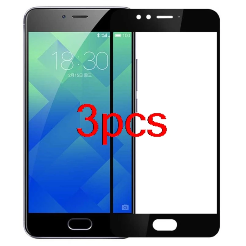 3 шт., черная защитная пленка из закаленного стекла 3D для Meizu M5S M 5S M612H, полное покрытие, защитная пленка 9H, защитная пленка для экрана