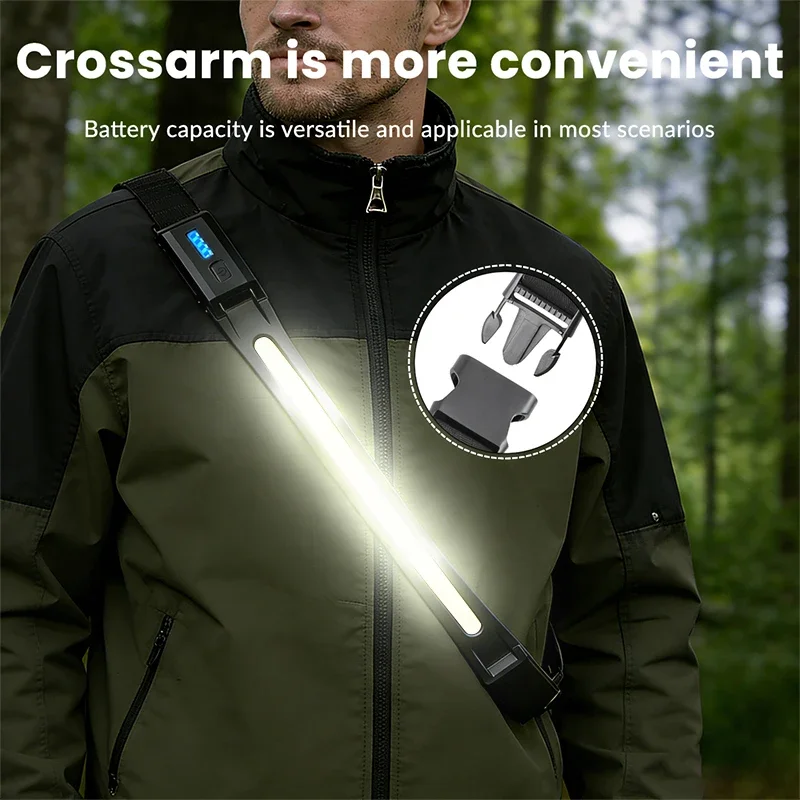 Outdoor ultra-bright head-mounted headlight, strong light, extra-long fishing rechargeable COB floodlight led work headlight