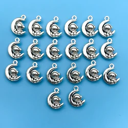 10/20Pcs Metal Alloy Plated Moon Rabbit Charms - Perfect for Jewelry Making, Bracelets, DIY Necklaces & Handmade Earrings!