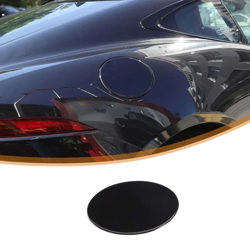 

For Jaguar F-TYPE 2013-2025 PVC Black Car Fuel Tank Cap Decoration Sticker Car Exterior Protection Accessories 1Pcs