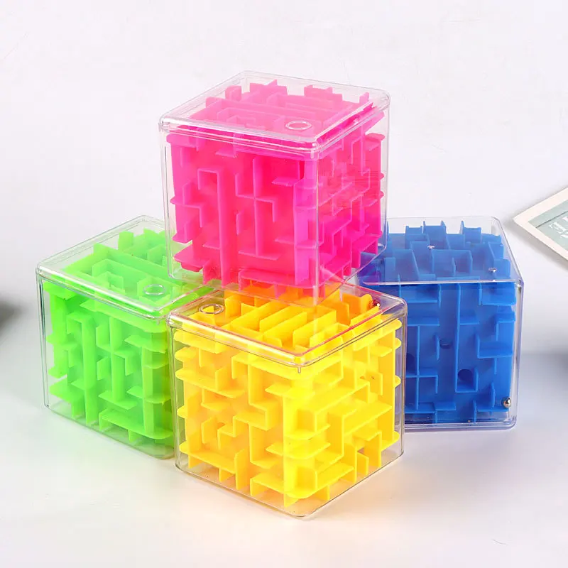 

3D Maze Cube Puzzle Toy – Intelligence Challenge Bead Walking Game, Tabletop Brain Teaser for Kids, Family Entertainment
