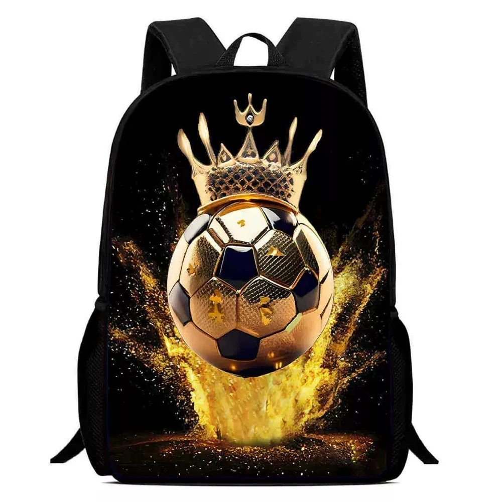 

Anime Backpack Elementary Bookbag Travel Backpack Yellow Flame Football Print School Student School Bag Mochila Infantil Back