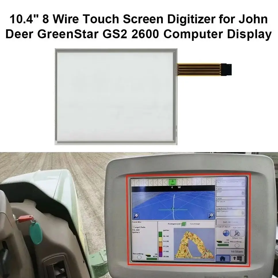 

10.4" 8 Wire Touch Screen Digitizer for John Deer GreenStar GS2 2600 Monitor