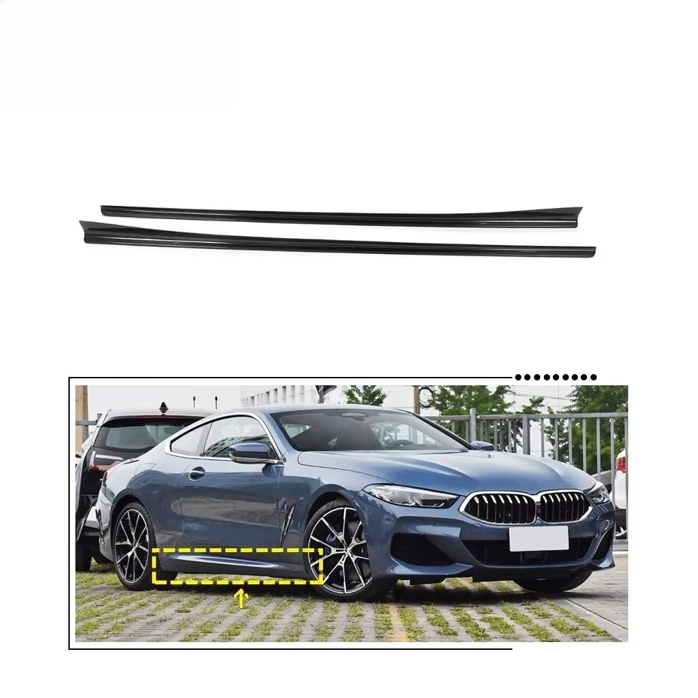 تمديد التنانير الجانبية G14 G15 من ألياف الكربون لـ B-MW 8 Series 840i M850i M-Sport 2-Door 2019-2021 #1