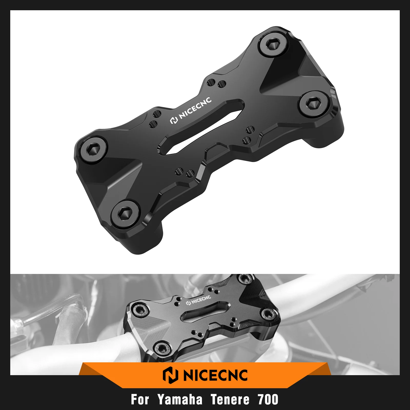 

Handlebar Top Clamp AMPS Pattern For Yamaha Tenere 700 /XTZ700 2019-2024 2023 22 Tenere 700 World Raid Tenere 700 Rally Edition