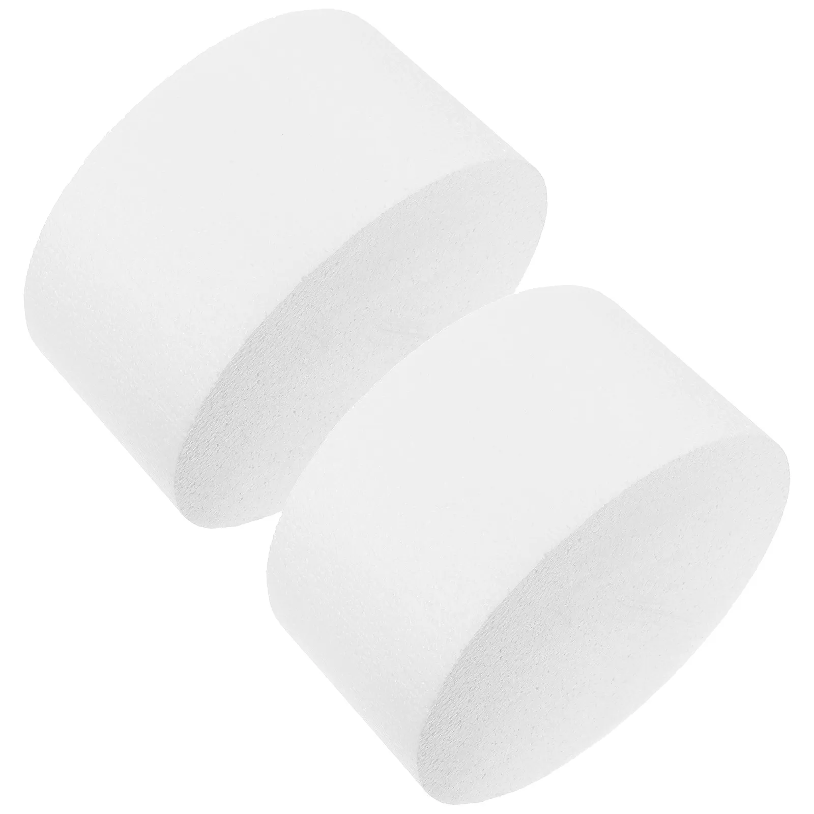 2Pcs Round Cake Foam Dummy White 8 Inch Polystyrene Fake Cake for Decoration Practice DIY Crafting Baking Supplies