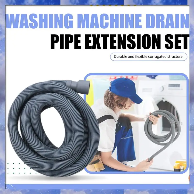 Gen Basic Washing Machine Drain Hose 10 Ft Flexible Dishwasher Drain Hose Extension Kits Corrugated Washer Discharge Hose