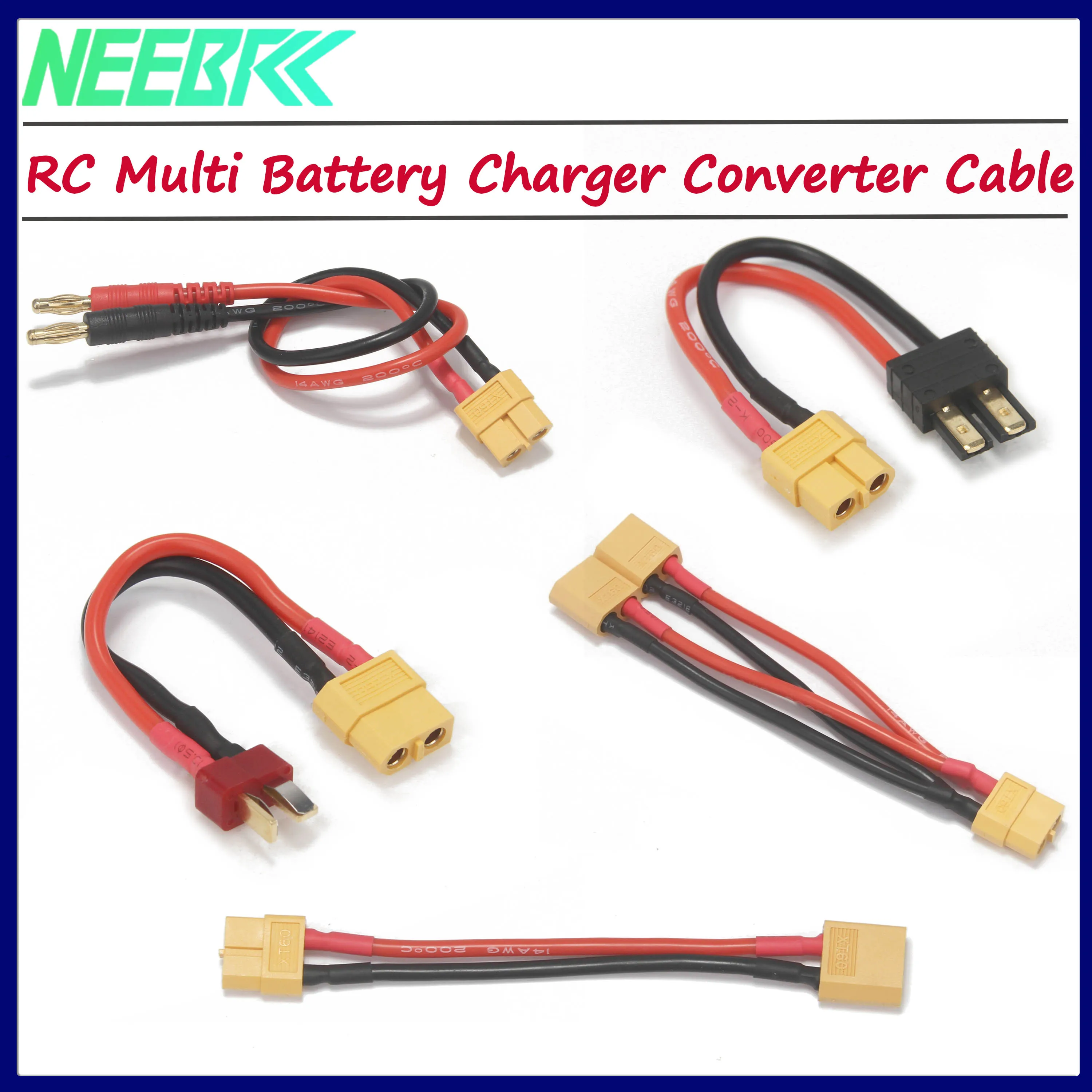 

RC мульти-адаптер для зарядного устройства, кабель-переходник 4,0 мм Banana/T/XT30/XT60/XT90/TRX, зажим типа «крокодил» для IMAX B6 B6AC UP11 UP9