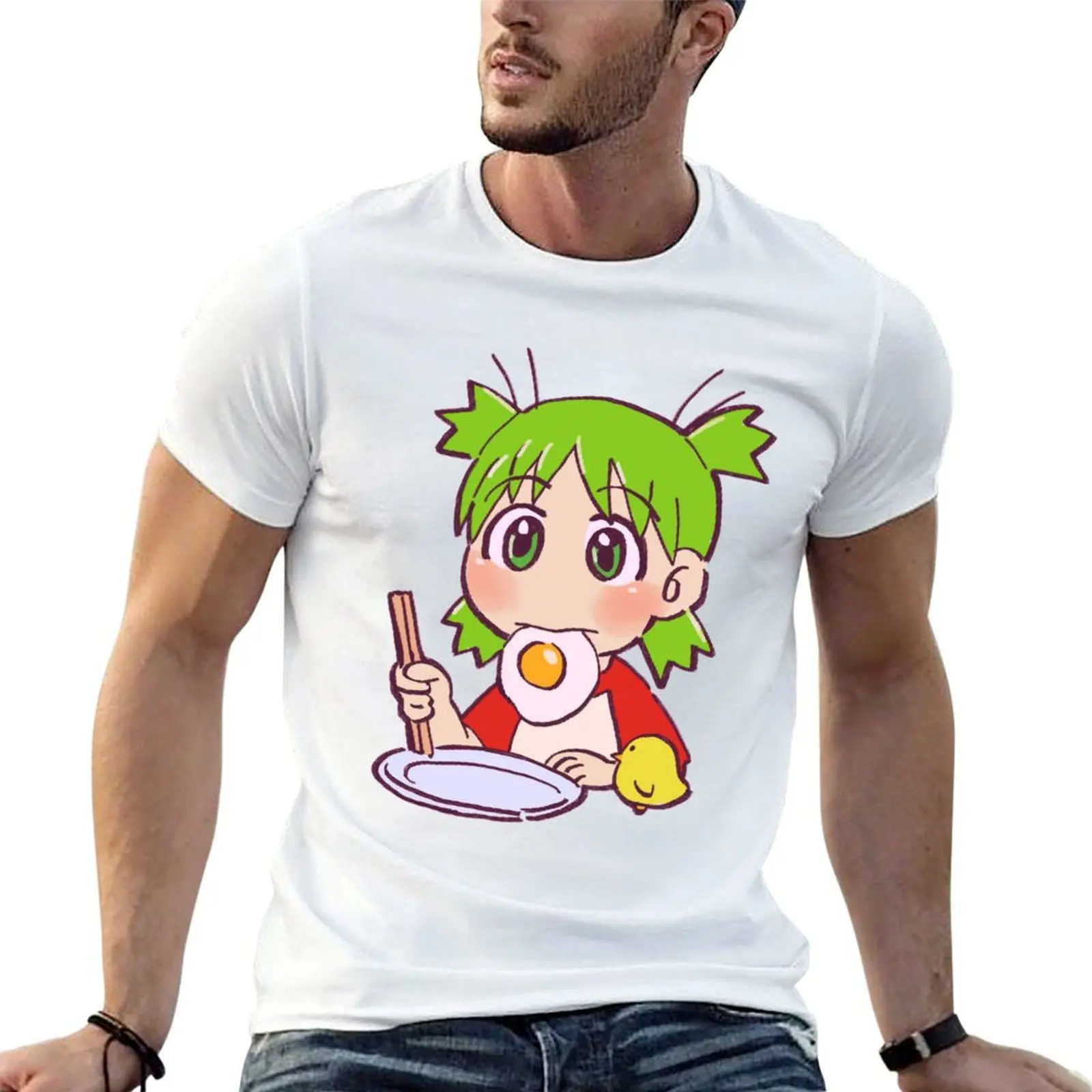 

man yotsubato summer for g draw egg T-Shirt men shirts fried I t man shirt t eating yotsuba