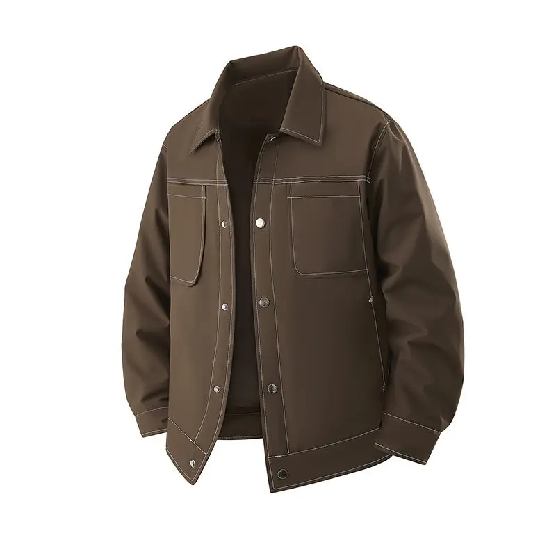 

Новая мужская рабочая одежда L8XL: особо прочная, дышащая, водонепроницаемая, грязеотталкивающая, из нейлоновой ткани, с воротником, для весеннего сезона