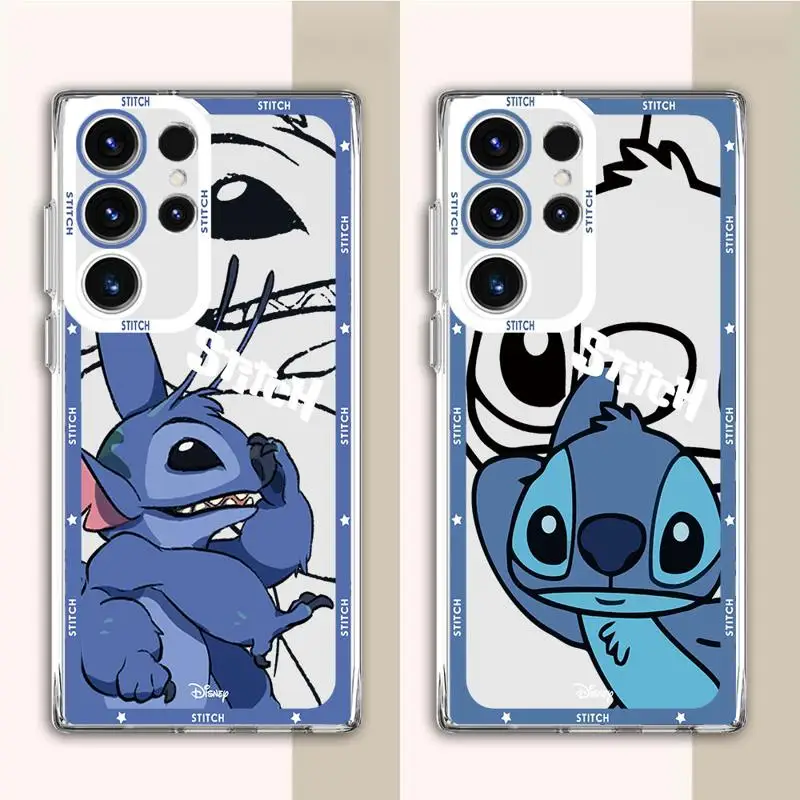 Disney Stitch Naughty Koala phone cases for Samsung Galaxy S24 S23 Plus FE S22 S20 S21 Ultra G71 G32 G52 X3 Clear fundas cover