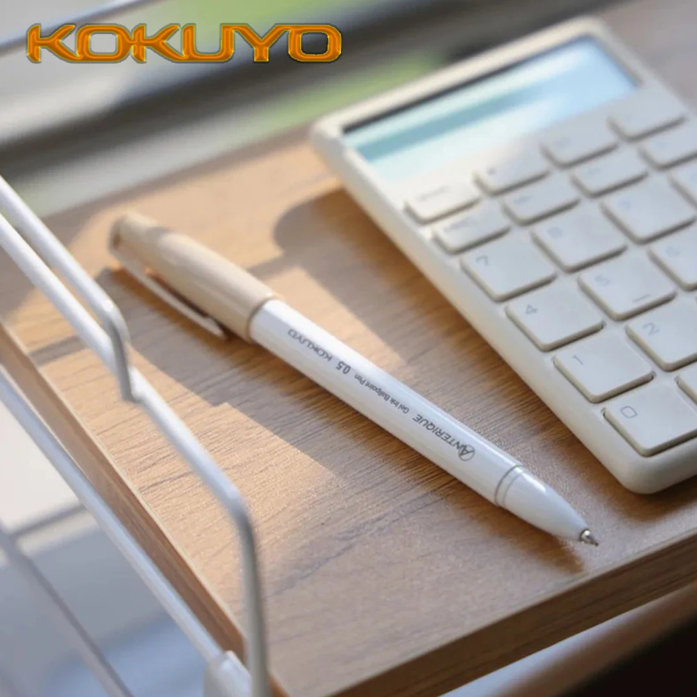 

1PC New Japan KOKUYO Gel Pen Press Style Quick-dry Black Gel Ink Ballpoint Pen 0.5mm Back To School Kawaii Stationery