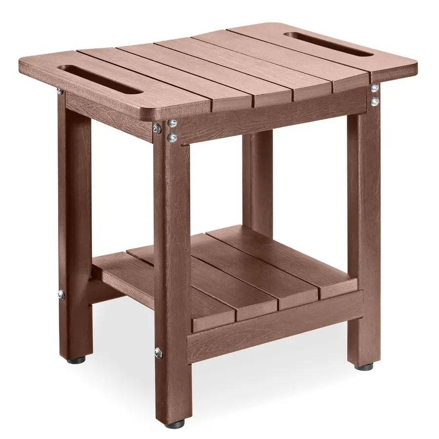 

Скамья для душа из ПНД для использования внутри душевой кабины, водонепроницаемая, прочная, с полкой для хранения и регулировкой для взрослых