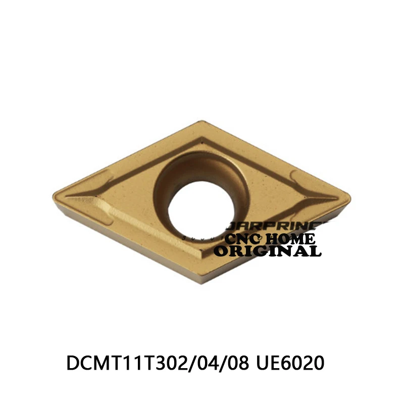 

DCMT11T302 DCMT11T304 DCMT11T308 UE6020 DCMT 11T302 11T304 Lathe Cutter for Steel Carbide Inserts 10pcs High Quality Turning