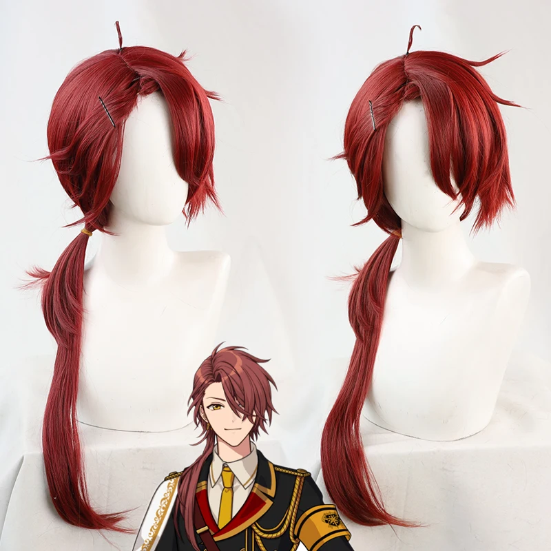 Anime Cain Knightley Cosplay Wig Long Red Wigs Heat Resistant Synthetic Hair For Women Men Halloween Party