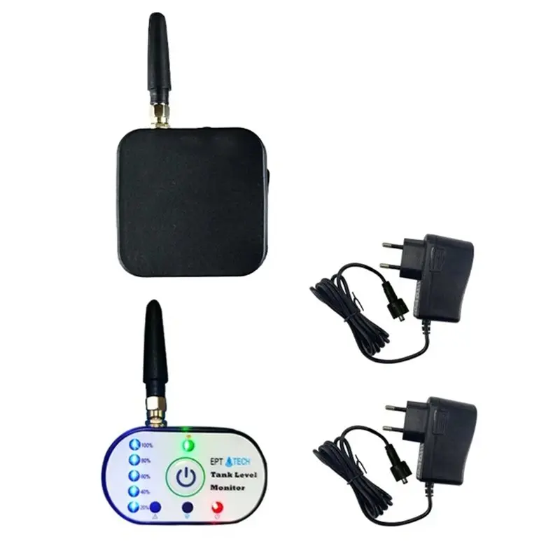 AB46-Smart 433Mhz Wifi Oil Water Level Sensor TLC2326P-LORA Mobile App Outdoor Remote Tank Level Monitor Alarm EU Plug