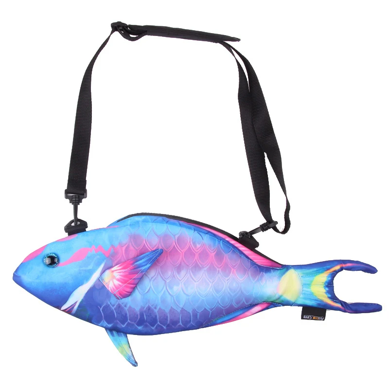 3D Fish Design Purses and Handbags for Women Hip Hop Shoulder Mesenger Bag Designer Women Fashion Small Crossbody Bag Cosplay