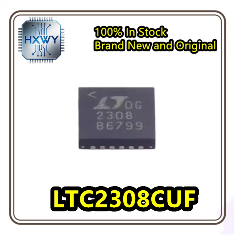 (1/5 piece) LTC2308CUF 2308 QFN-24 12-bit 8-channel SAR ADC, brand new, original, in stock. Electronic IC.