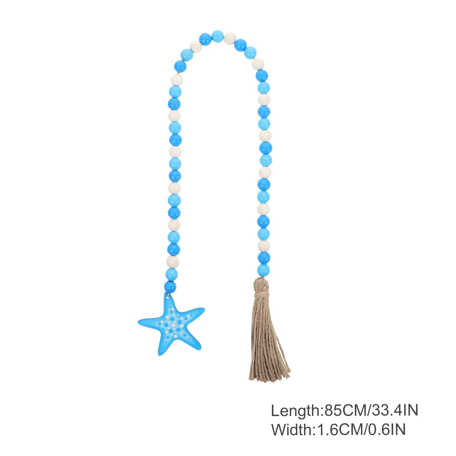 

Hawaii Style Wooden Beaded Tassel Garland Wood Bead Pendant Rustic Home Decor Wall Hanging Adornment Wooden Bead Garland