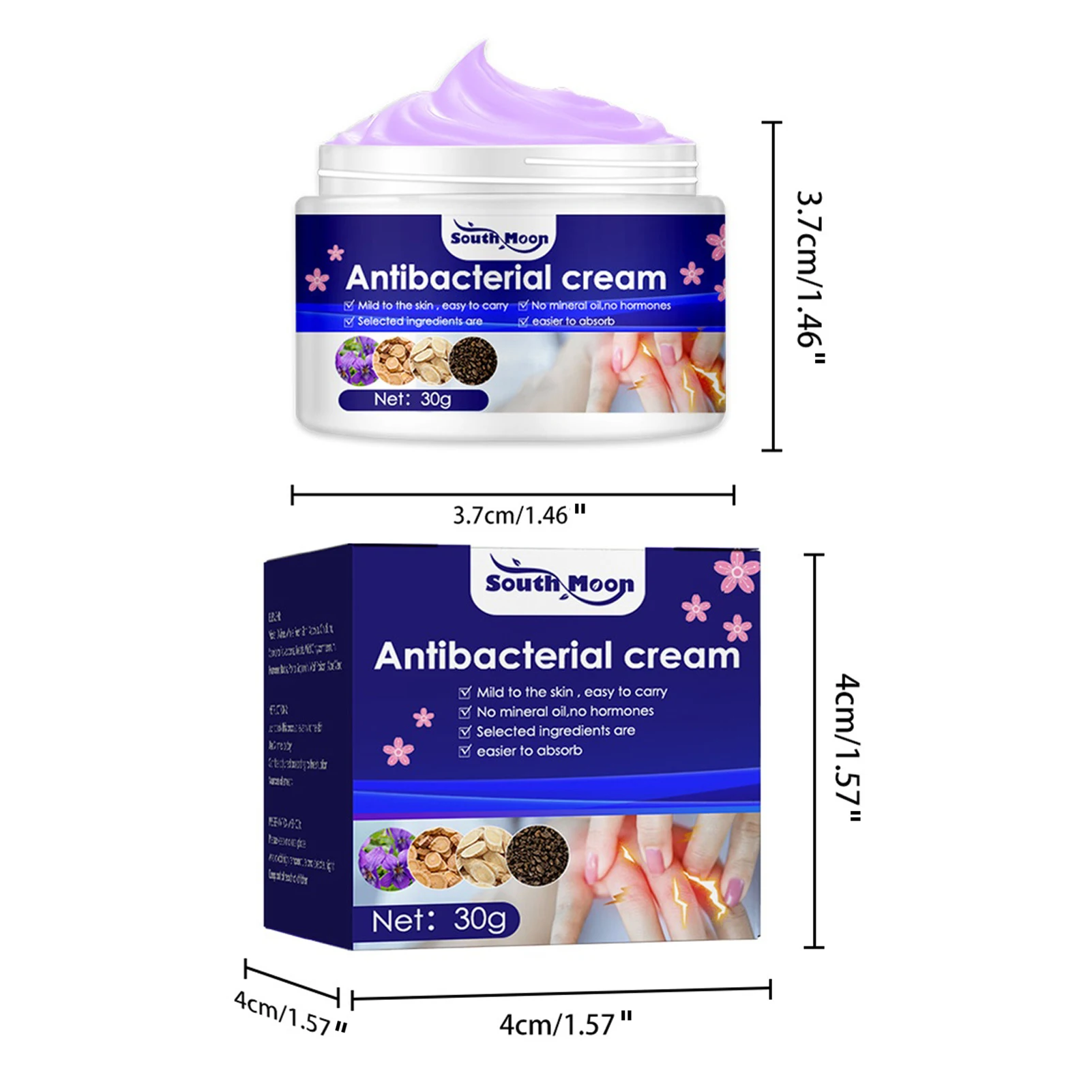 Itching Cream For Skin Anti-Itch Cream For Itch Relief Moisturizing Cream For Itch Relief Repair Cracked Hands And Feet Mild To