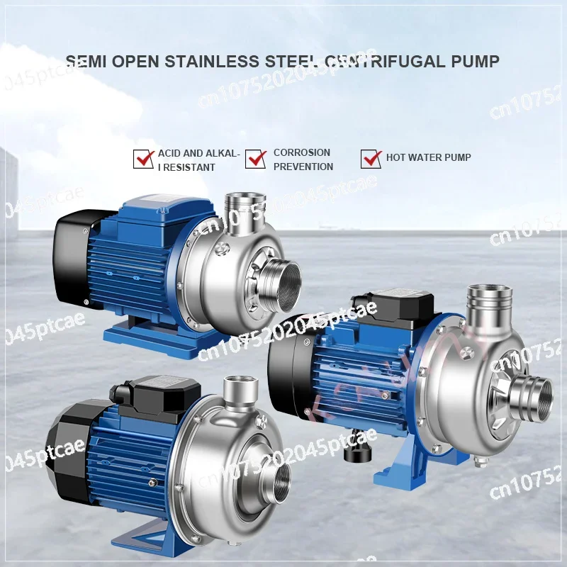 Centrifugal Water Pump Stainless Steel Centrifugal Pump Corrosion-Resistant Acid Alkali Water Plant Transfer Swimming Pool