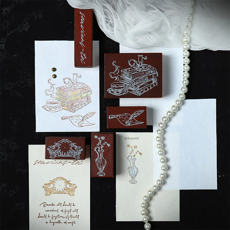 

Журнал GO Винтаж деревянный штамп креативный антикварный ретро деревянный стандартный печать для журналов планировщик декоративные штампы для скрапбукинга