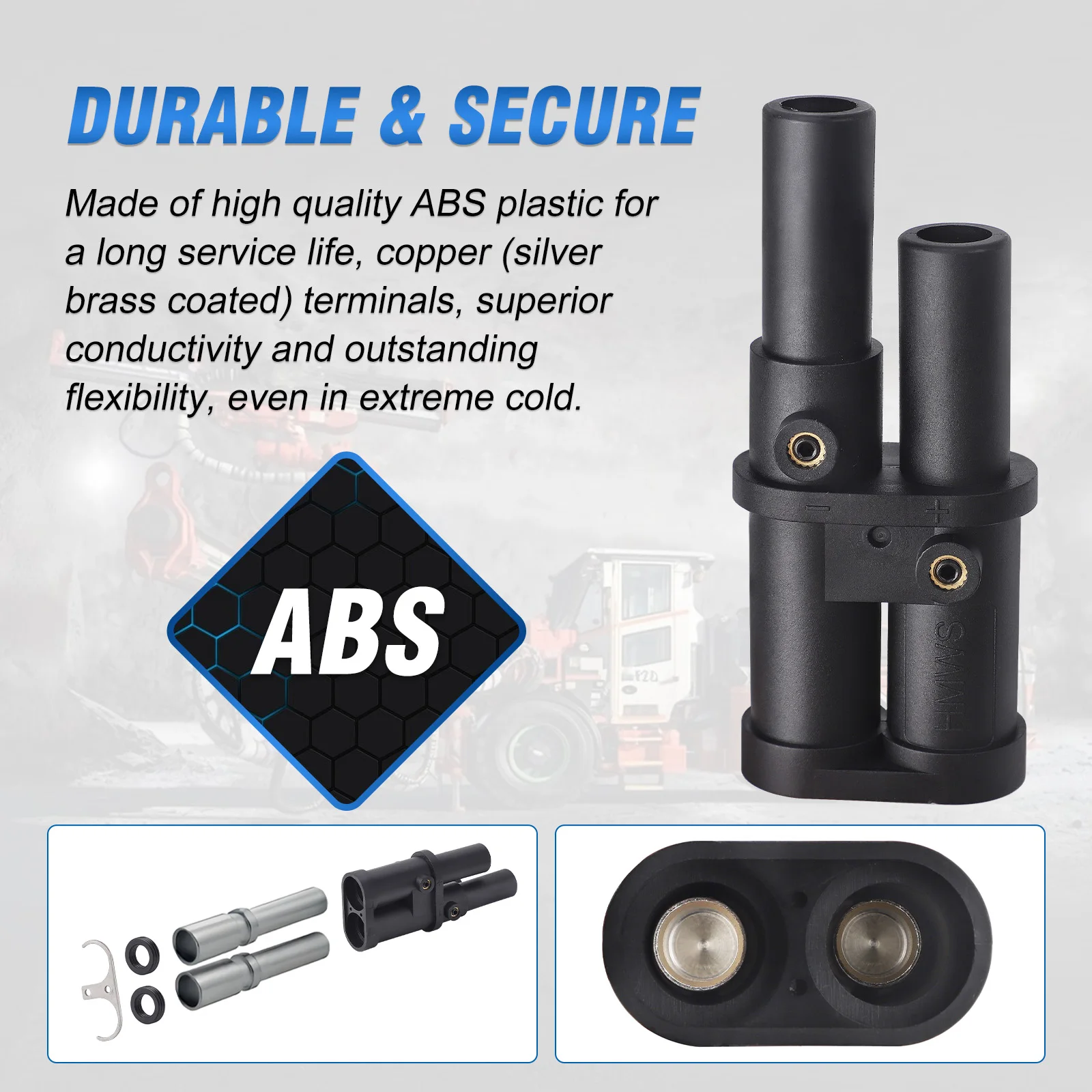 

New Vehicles Remote Jump Start Plug Terminal High Capacity Black For Hella 8JA 177 305-101 Rollers, Stackers, Mining Equipment