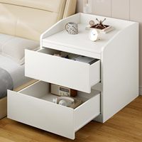 Nightstand Modern Side Table with 2 Drawer End Table File Cabinet