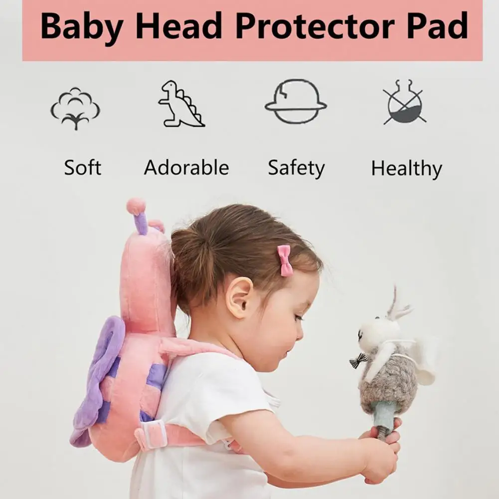 Sac à dos de protection de tête de bébé avec sangles réglables, équipement de chute de bébé, doux et confortable pour les âges