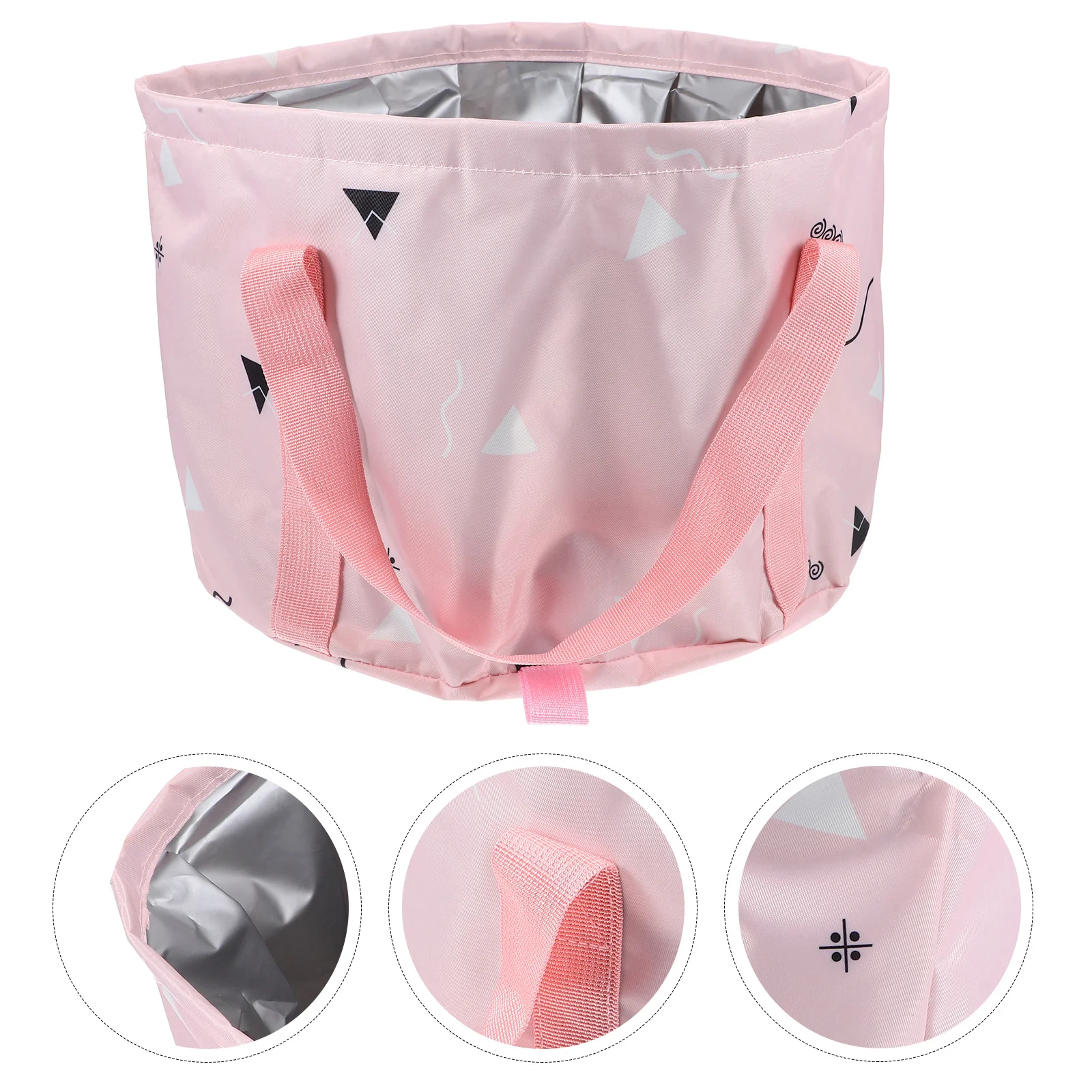 حوض استحمام قابل للطي محمول بسعة كبيرة حوض نقع للاستخدام المنزلي والسفر مقاوم للماء وقابل للطي لغسل القدم دلو حقيبة سبا للقدم